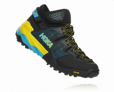 Hoka One One Men's Arkali Trail Running Shoes Black/Blue (HO8529) Australia